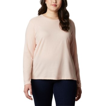 Columbia Solar Shield Long Sleeve Plus Size, Sudaderas Rosas Para Mujer | 346872-IYA